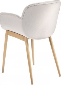 Beliani Zestaw 2 krzeseł do jadalni szary ALICE 5