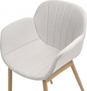 Beliani Zestaw 2 krzeseł do jadalni szary ALICE 6