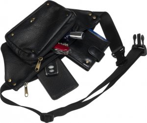 Peterson Skórzana nerka męska Peterson PTN 1 BLACK czarna 5