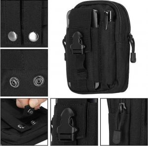 Springos Nerka wojskowa do paska saszetka taktyczna czarna UNIWERSALNY 12