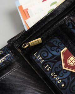 Peterson Duży, Skórzany Portfel Męski Bez Zapięcia 8