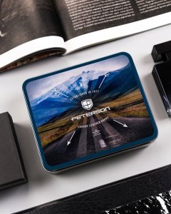 Peterson Duży, Skórzany Portfel Męski Bez Zapięcia 10