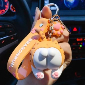 Breloczek Upominkarnia Brelok do kluczy  SWEET CAT ORANGE BRL275 1