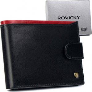 Rovicky Skórzany portfel męski z kieszenią na dowód rejestracyjny  Rovicky 1
