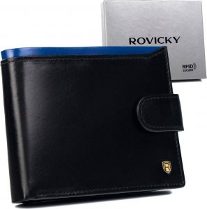 Rovicky Skórzany portfel męski z kieszenią na dowód rejestracyjny  Rovicky 1
