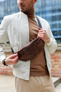 Peterson Miejska skórzana nerka na ramię  Peterson 7