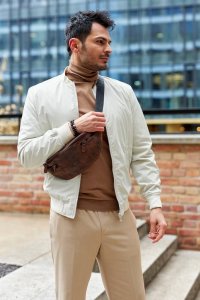 Peterson Miejska skórzana nerka na ramię  Peterson 9