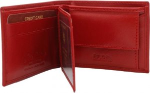 Peterson Portfel damski skórzany PTN RD-280-GCL RED 3