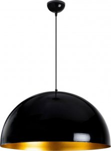 Lampa wisząca Selsey SELSEY Lampa wisząca Theyro półokrągła średnica 60 cm czarna 1