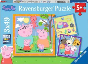 Ravensburger RAV puzzle 3X49 Peppa Pig 05579 1