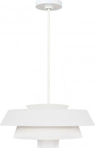 Lampa wisząca Feiss Modernistyczna LAMPA wisząca FE-BRISBIN-MW Elstead FEISS metalowa OPRAWA okrągły ZWIS designerski biały matowy 1