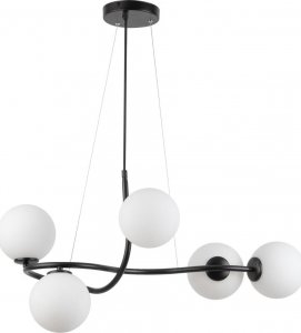 Lampa wisząca Sigma Metalowa lampa wisząca balls VENA 33668 Sigma molekuły do salonu czarna 1