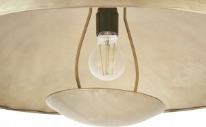 Lampa wisząca Beliani Lampa wisząca metalowa mosiężna AGRANI 4