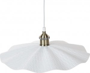 Lampa wisząca Beliani Lampa wisząca metalowa biała PHILS 2