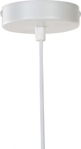 Lampa wisząca Beliani Lampa wisząca metalowa biała PHILS 7