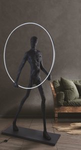 Lampa stołowa Azzardo Lampa stojąca akrobata Atlas A AZ4984 podłogowa human czarna 3