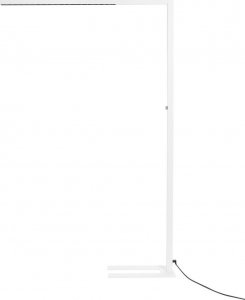 Lampa podłogowa Beliani Lampa podłogowa LED metalowa biała SAGITTA Lumarko! 1