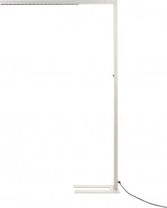 Lampa podłogowa Beliani Lampa podłogowa LED metalowa srebrna MENSA 2