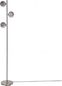 Lampa podłogowa Beliani Lampa podłogowa metalowa srebrna RAMIS 4