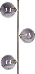 Lampa podłogowa Beliani Lampa podłogowa metalowa srebrna RAMIS 6