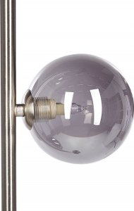 Lampa podłogowa Beliani Lampa podłogowa metalowa srebrna RAMIS 7