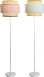 Lampa podłogowa DKD Home Decor Lampa Stojąca DKD Home Decor 38 x 38 x 154 cm Różowy Metal Kolor Zielony 220 V 50 W (2 Sztuk) 1