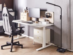 Lampa podłogowa Beliani Lampa podłogowa LED czarna ARIES 4