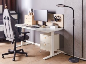 Lampa podłogowa Beliani Lampa podłogowa LED czarna CASSIOPEIA 4