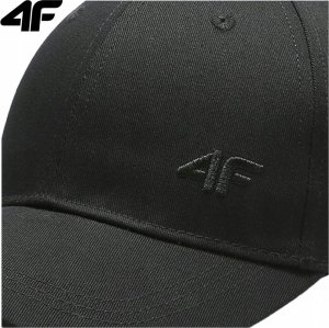 4f Czapka z daszkiem damska 4F F109 głęboka czerń 4FSS23ACABF109 20S S 5