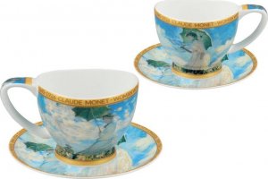 Carmani Filiżanka espresso Vanessa - C. Monet, Kobieta z Parasolem (CARMANI) 2