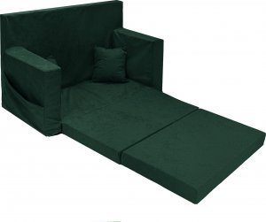 Blomster Rozkładana sofa piankowa dziecięca ZIELONA 3