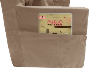 Blomster Rozkładana sofa piankowa dziecięca beżowa+misie 4