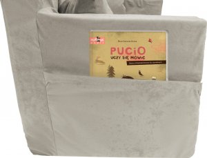 Blomster Rozkładana sofa piankowa dziecięca j.szara+liski 4