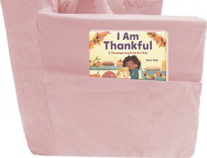 Blomster Rozkładana sofa piankowa dziecięca pudrowy róż 5