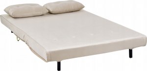 Beliani Sofa welurowa rozkładana 2-osobowa beżowa VESTFOLD 8