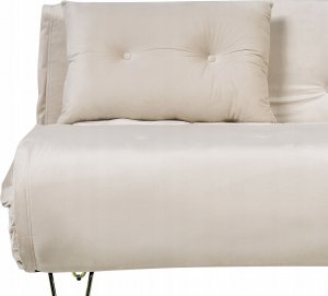 Beliani Sofa welurowa rozkładana 2-osobowa beżowa VESTFOLD 9