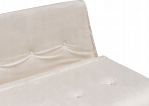 Beliani Sofa welurowa rozkładana 2-osobowa beżowa VESTFOLD 10