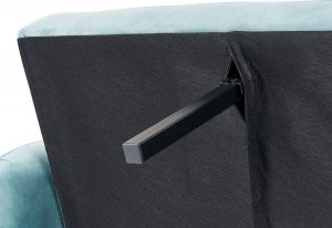 Beliani Sofa rozkładana welurowa jasnoniebieska VIMMERBY 9