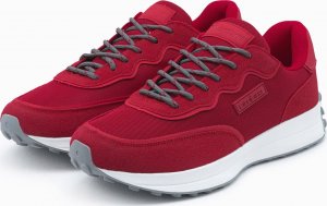 Ombre Buty męskie sneakersy z łączonych materiałów - czerwone V2 OM-FOSL-0110 45 2