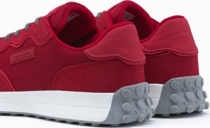 Ombre Buty męskie sneakersy z łączonych materiałów - czerwone V2 OM-FOSL-0110 45 4