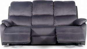 SIGNAL MEBLE Sofa rozkładana SPENCER 3 VELVET szara welurowa 2