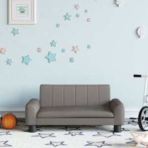 vidaXL Sofa dla dzieci, kolor taupe, 70x45x30 cm, obita tkaniną 1