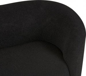 Beliani Sofa dwuosobowa boucle czarna LOEN 7