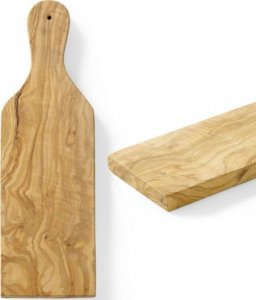Deska do krojenia Hendi Deska do serwowania z drewna oliwnego z uchwytem 350 x 120 x 18 mm - Hendi 505243 1