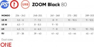 Rolki Powerslide Zoom freestyle regulowane czarne r. 43-44 2