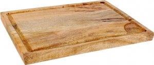 Deska do krojenia Vilde Deska z rowkami do krojenia i serwowania drewniana 40,7x28,5x2,7 cm 1