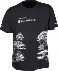 Dragon Koszulka wędkarska, T-shirt Dragon Hells Anglers - Fish Mix 1