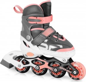 Rolki Spokey QUATTRO z wymienną płozą regulowane różowe r. 38-41 2