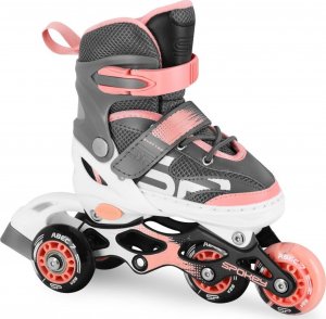 Rolki Spokey QUATTRO z wymienną płozą regulowane różowe r. 38-41 9