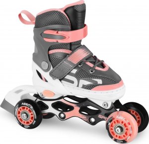 Rolki Spokey QUATTRO z wymienną płozą regulowane różowe r. 38-41 10